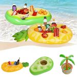 Inflatable Floating Drink Holder Refreshment Table Tray for Swimming Pool UK