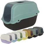 Extra Large Enclosed Cat Litter Tray Filter Box Hooded Large Scoop Toilet Potty