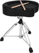 STRICH Saddle Drum Throne Seat, Swivel Adjustable Padded Guitar Stool, Heavy
