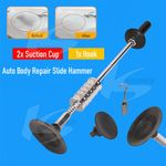 Heavy Car Dent Puller Suction Cup Slide Hammer Kit Auto Body Dent Repair Tool UK