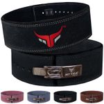 MYTRA Real Leather Weight Lifting Belt Gym Support Training  10MM Thick 4" wide