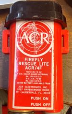 ACR Firefly Rescue Lite RCL-4F Waterproof Emergency Strobe Light, Red