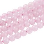 ❤ Natural ROSE QUARTZ Round Bead 4mm/6mm/8mm Semi Precious Gemstone Healing UK ❤