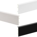 Plastic Skirting Board PVC Black White Grey Bathroom Kitchen Skirting 2.2m