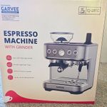 GARVEE CJ-281C Espresso Machine 15 Bar Grinder PID Steam Wand 2L Silver
