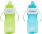 Munchkin Gentle Transition Baby Cup | Babies & Toddler 2 Pack, Green/Blue 