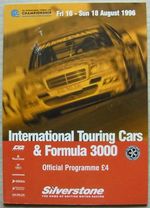 SILVERSTONE 16-18 Aug 1996 INTERNATIONAL TOURING CARS & F3000 A4 Programme