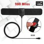 Digital TV Antenna Flat Freeview Aerial Indoor Signal Booster Amplifier 4K HDMI