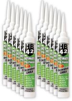 Full Box of 12 x HB42 Ultimate Pro-Finish Decorator's Caulk - 380ml - Paintable