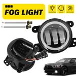 For Ford Transit Tourneo Connect Ranger 4" Inch Round Fog Lights Lamps Set L+R
