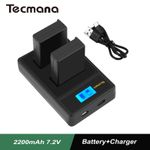 2X 2200mAh Battery EN-EL9 EN-EL9a EN-EL9e+Charger For Nikon D40 D40X D60 D3000