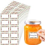 Jam Labels for Jars, 100 Pcs Jam Jar Labels Self Adhesive Easy Peel, Waterproof