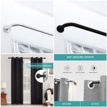 Extendable Metal Curtain Pole 28mm With Rings Brackets Hooks & Rod Fittings