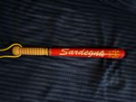 Vintage Sardegna Sardinia Italy Wooden Souvenir Baseball Bat Quattro Mori Red