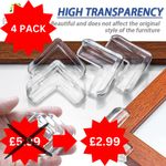 Baby Safety Corner Cushion Protectors Table Furniture Protection & Adhesive Tape