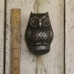 Antique Cast Iron Owl Door Knocker