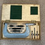 2–6 Inch Outside Micrometer Set with Standards – Wooden Case