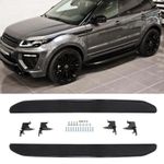 SIDE STEP RUNNING BOARDS FOR RANGE ROVER EVOQUE DYNAMIC L538 2011-2018 BLACK