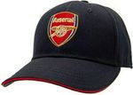 ARSENAL FC ADULT NAVY BLUE EMBROIDERED CREST SUPER BASEBALL CAP OFFICIAL AFC