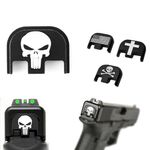Tactical Aluminum Rear Cover Plate Rear Plate G17 19 20 21 22 39 40 Gen 1-5