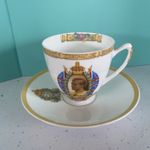 Shelley King Edward VIII Cup and Saucer Abdicated York 1937 Commemorative.