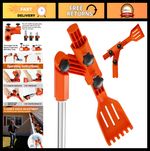 Multi-Angle Gutter Cleaning Tools Set - Scoop, Brush & Mini Rake for Leaf Remova
