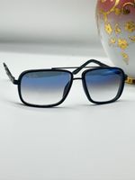 Rayban Men’s Rectangle Sunglasses- Blue Gradient Lens- Black Frame- Brand New
