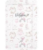 Vintage Design Nursery Baby Changing Mat - Pink Girls  - Can Be Personalised