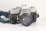 Minolta SRT 101 35mm SLR Film Camera w/ MC Rokkor-PF 58mm f1.4 Lens Untested