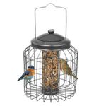 Squirrel Proof Hanging Bird Nut Peanut Feeder Heavy Duty Garden Wild Birds