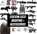 Custom Star Wars Clone Trooper Minifigure Weapons DC-15, DC-17, E-11 AND MORE...