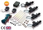 UNIVERSAL*REMOTE* KEYLESS CENTRAL DOOR LOCKING KIT + FREE SPLICE CONNECTORS UK