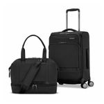 Samsonite Apex XLT 2-Piece Softside Luggage Set Black Cabin Spinner