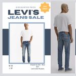 Levi's 512 Slim Fit Straight Jeans Blue 5-Pocket W32 L32 Denim