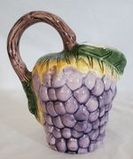 Purple Grape Pitcher Ceramic CBK 1993 China 7.5"