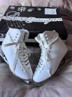 SFR Galaxy Ice Skate Figure Skates UK 5/EUR 38 White/Brown Lace Up SFR012