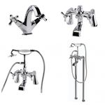 RAK Washington Traditional Bathroom Taps Chrome Mono Basin Bath Filler Shower