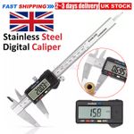 6 INCH DIGITAL VERNIER CALIPER 150MM STAINLESS STEEL MICROMETER ELECTRONIC TOOL