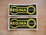 2x Regina Chain stickers - 100mm x 40mm - motorcycle decals