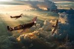 Battle of Britain Dogfight Scenario canvas prints various sizes free delivery 
