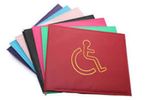 NEW PU LEATHER DISABLED BADGE HOLDER WALLET PARKING DISABILITY COVER CASE