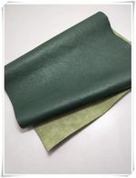 Dark Green Genuine Cowhide Leather First Layer Cow Hide Leather For DIY Material