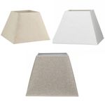 Square Pyramid Lampshade Cotton Linen Textured Fabric Table &Ceiling Lamp Shade