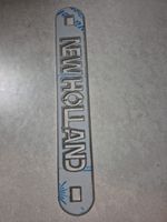 New Holland TM Flash Tractors Mudguard Brackets. Old School Text. 246mm