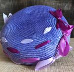 Couture Julian Garner Purple Ombré Button Hat Fascinator “Play Time” 🐴 Ascot