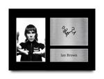 Ian Brown Signed Pre Printed Autograph A4 Photo Gift For a Stone Roses Fan
