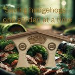 Roonacus wildlife hedgehog garden fence highway passage arch portal