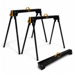 RocwooD Folding Saw Horse 500KG Heavy Duty Support Hooks Woodwork DIY Bench