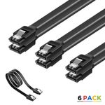 6X Dual Channel SATA 3.0 Data Cable Hard Drive Adapter Cord for SSD HDD 15.7inch