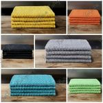 Plain Terry 100% Cotton Tea Towels Kitchen Cleaning Dish Cloths Drying Packs